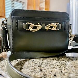 Rebecca Minkoff Black Crossbody Bag with Gold Accents